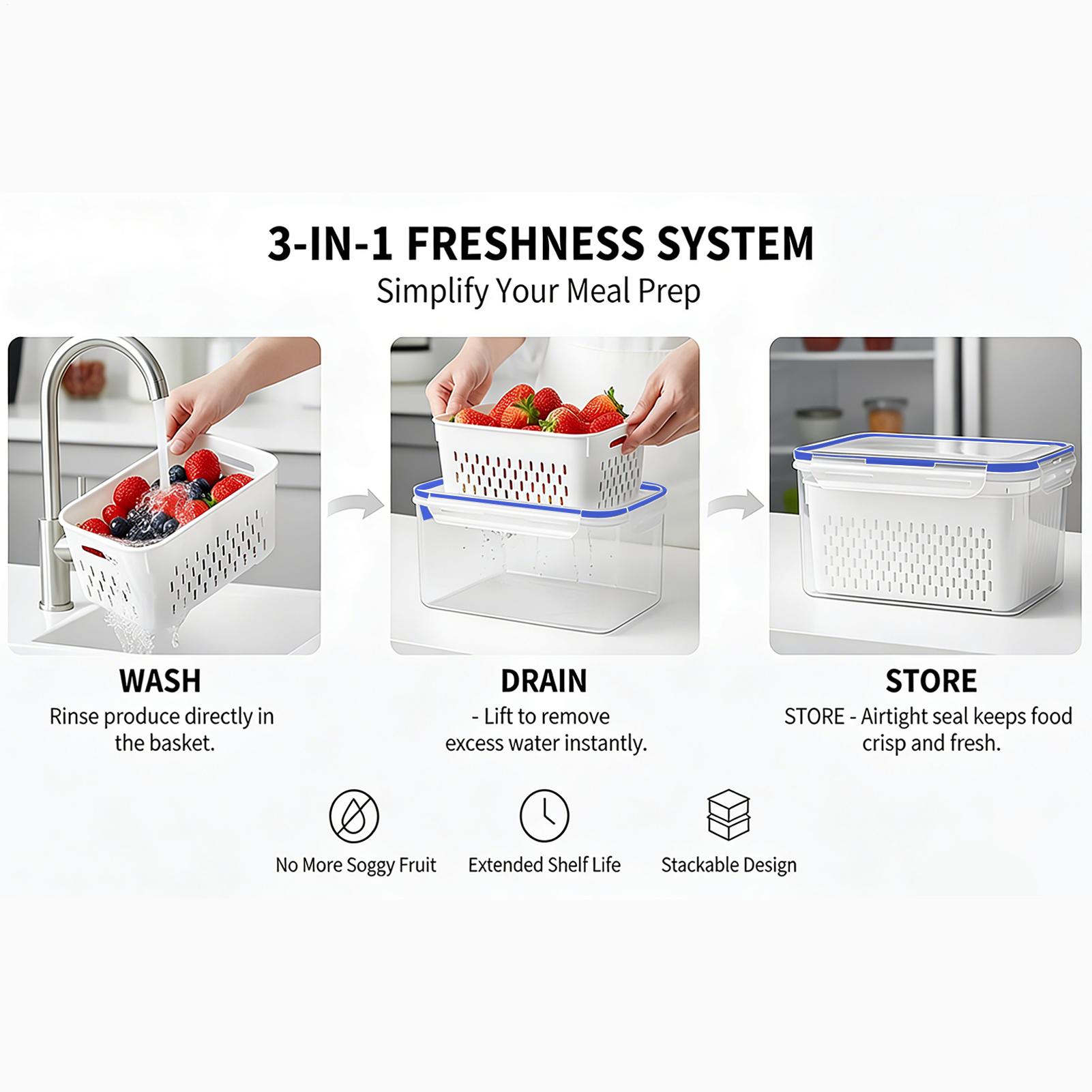 Food Storage Containers - Контейнер для хранения продуктов 4 в