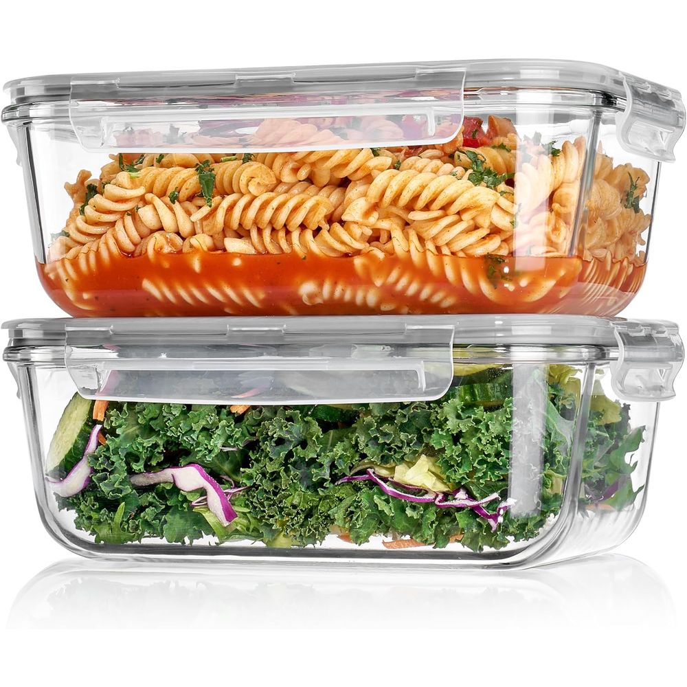 Food Storage Glass Containers Large - Набор больших стеклянных контейнеров для хранения