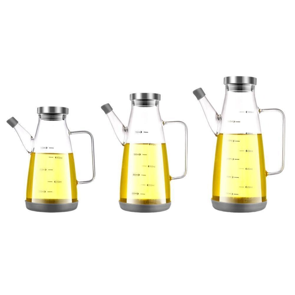 Food Storage Glass Containers Large - Бутылка-дозатор для пищевого масла, герметичная, большой