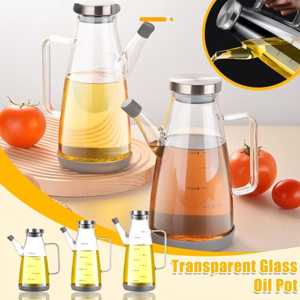 Food Storage Glass Containers Large - Прочный пищевой дозатор масла, герметичный стеклянный