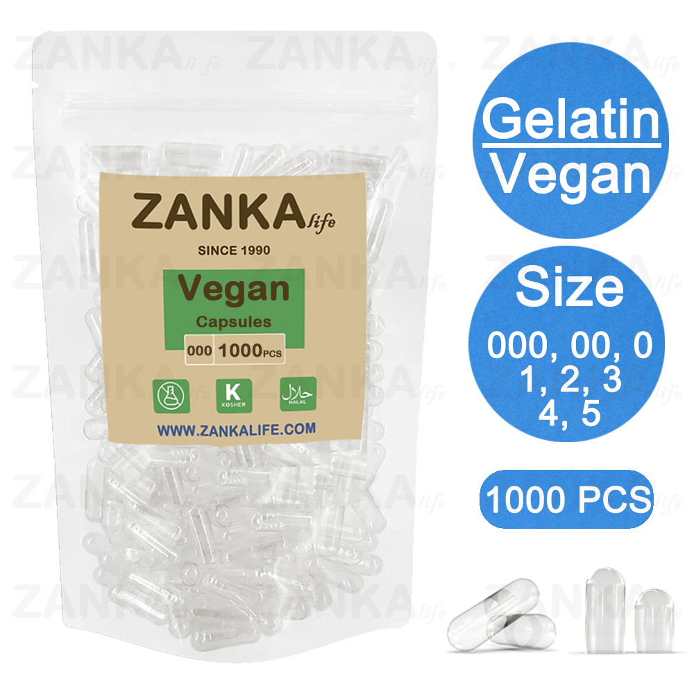 Food Storage Drums - Пищевые разделенные желатиновые пустые капсулы, Размер