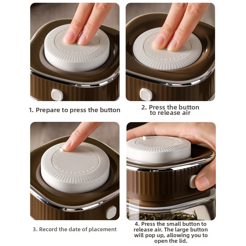 Food Storage Glass Containers Large - Стеклянный контейнер для кофейных зерен с