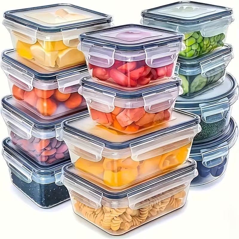 Food Storage Meals - Набор из 4 прозрачных контейнеров для
