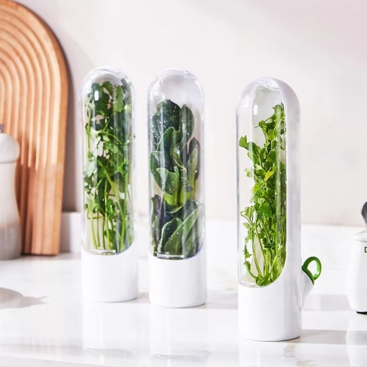 Herb Keeper Container - 1/2 шт. Контейнер для хранения свежих