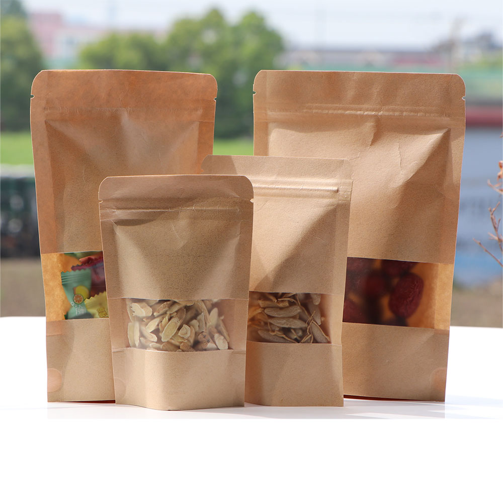 Food Storage Bags Zip Lock Pouch - Пакеты из крафт-бумаги с застежкой-молнией и