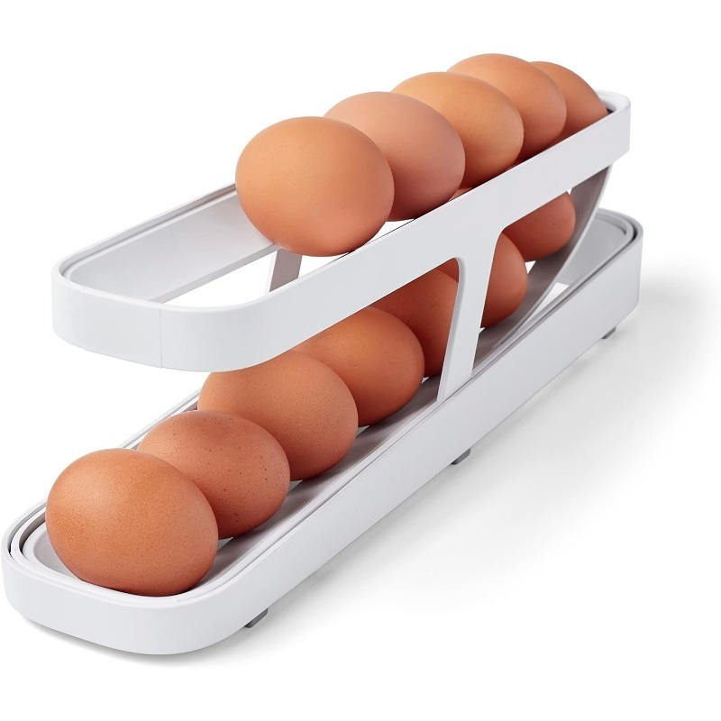 Food Storage Types - Диспенсер для яиц (двухслойный), компактный органайзер