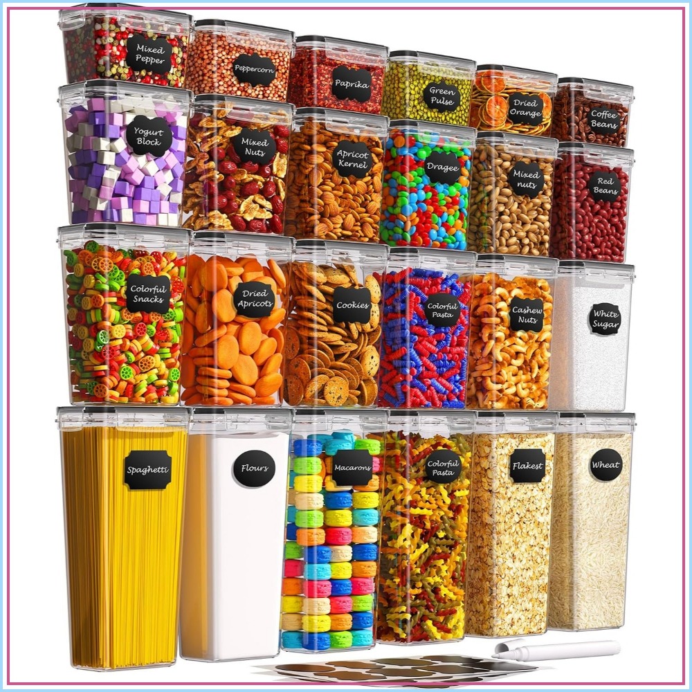 Food Storage Kitchen - 24 герметичных контейнера для хранения продуктов