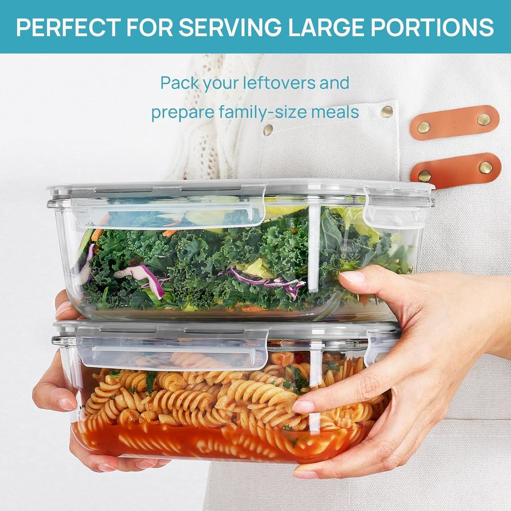 Набор больших стеклянных конте – обзор и цена Food Storage Glass Containers Large