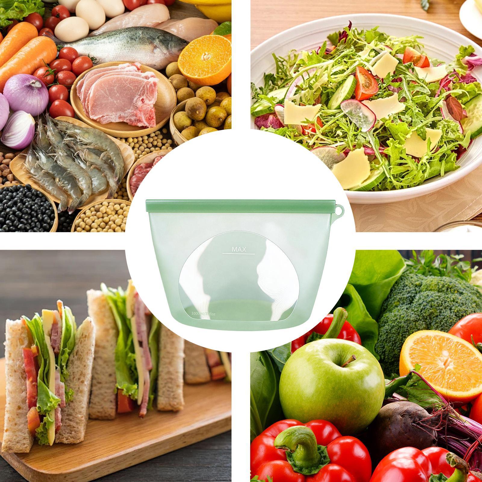 Силиконовые пакеты с застежкой – обзор и цена Food Storage Bags Zip Lock Pouch