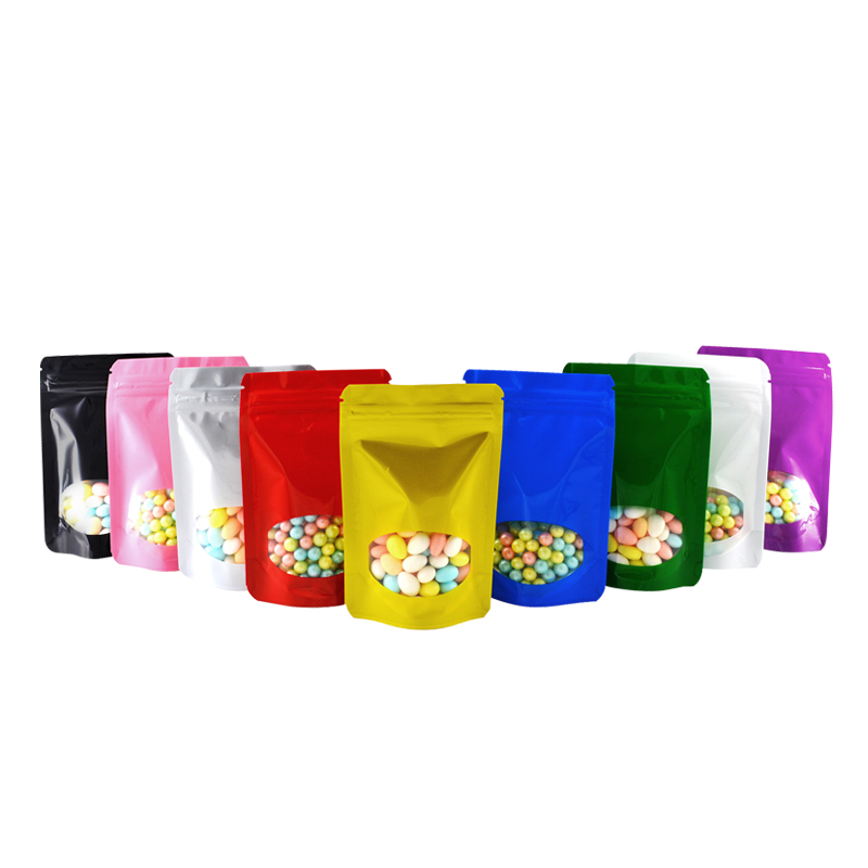 100 шт. цветные чехлы из алюми – обзор и цена Food Storage Bags Zip Lock Pouch