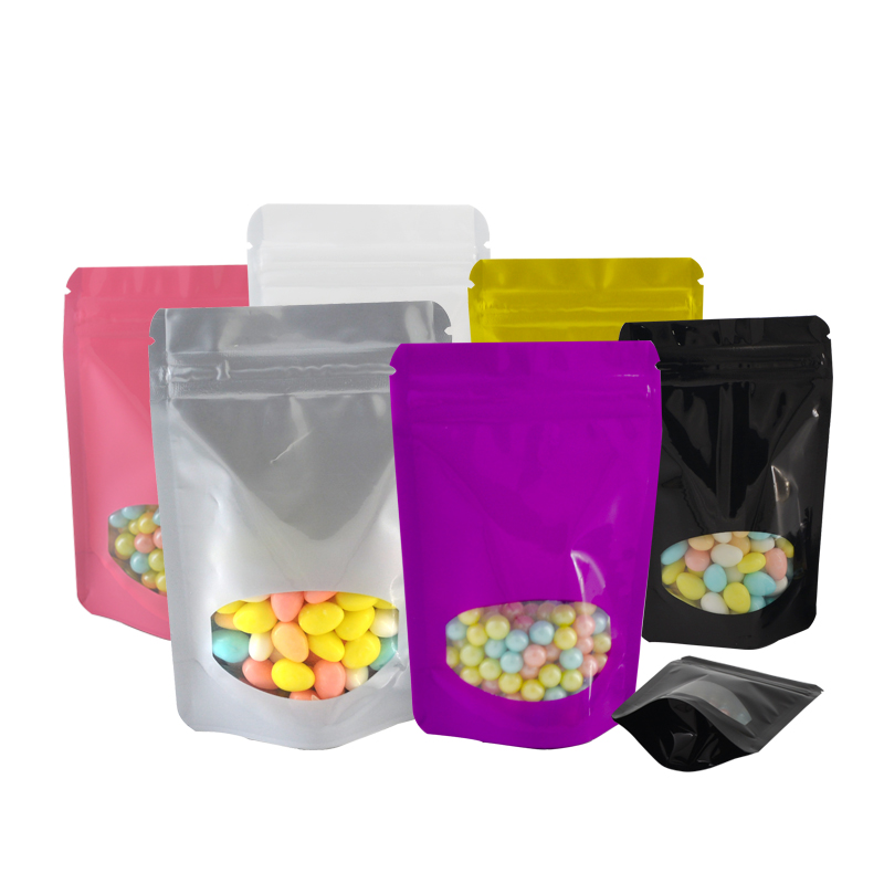 100 шт. цветные чехлы из алюми – обзор и цена Food Storage Bags Zip Lock Pouch
