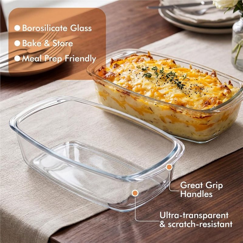 Набор из 2-х больших стеклянны – обзор и цена Food Storage Glass Containers Large