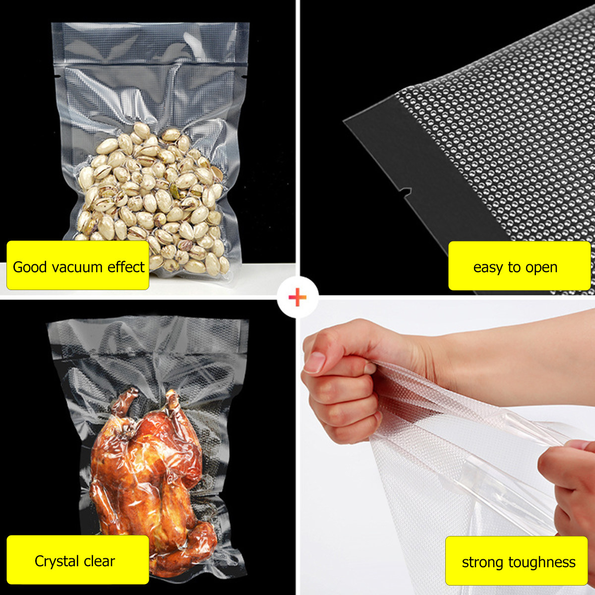 100 шт. прозрачных вакуумных п – обзор и цена Food Storage Usa