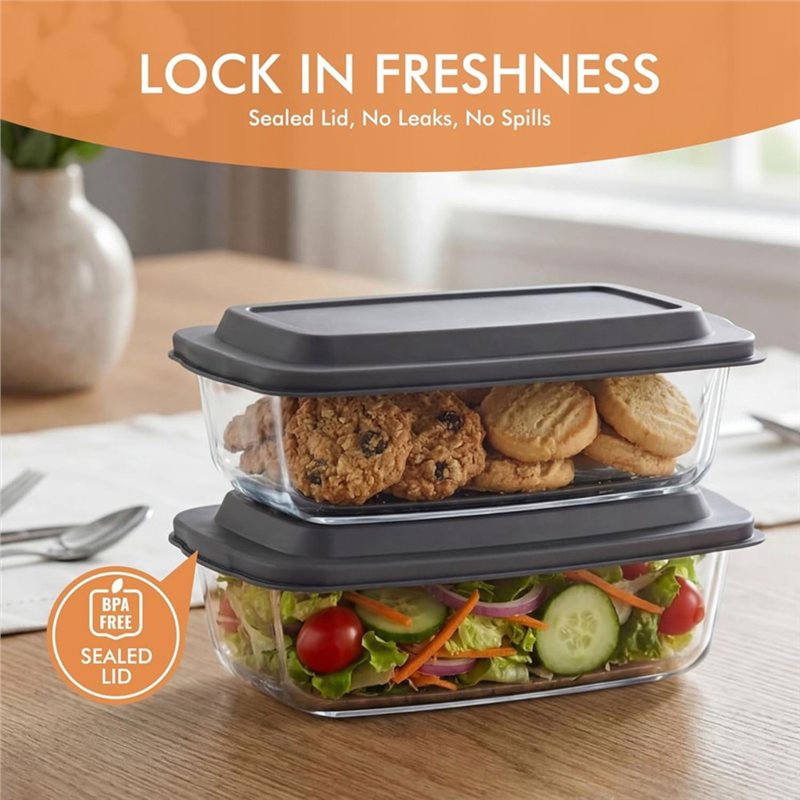 Стеклянные формы для выпечки F – обзор и цена Food Storage Glass Containers Large
