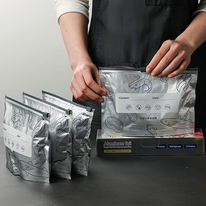 Сумка из 10 больших пакетов дл – обзор и цена Food Storage Bags Zip Lock Pouch