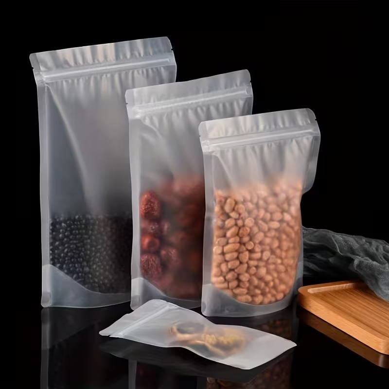 Матовые прозрачные пакеты с за – обзор и цена Food Storage Bags Zip Lock Pouch