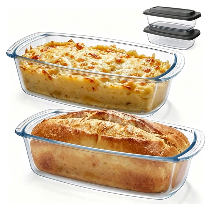 Набор из 2-х больших стеклянны – обзор и цена Food Storage Glass Containers Large