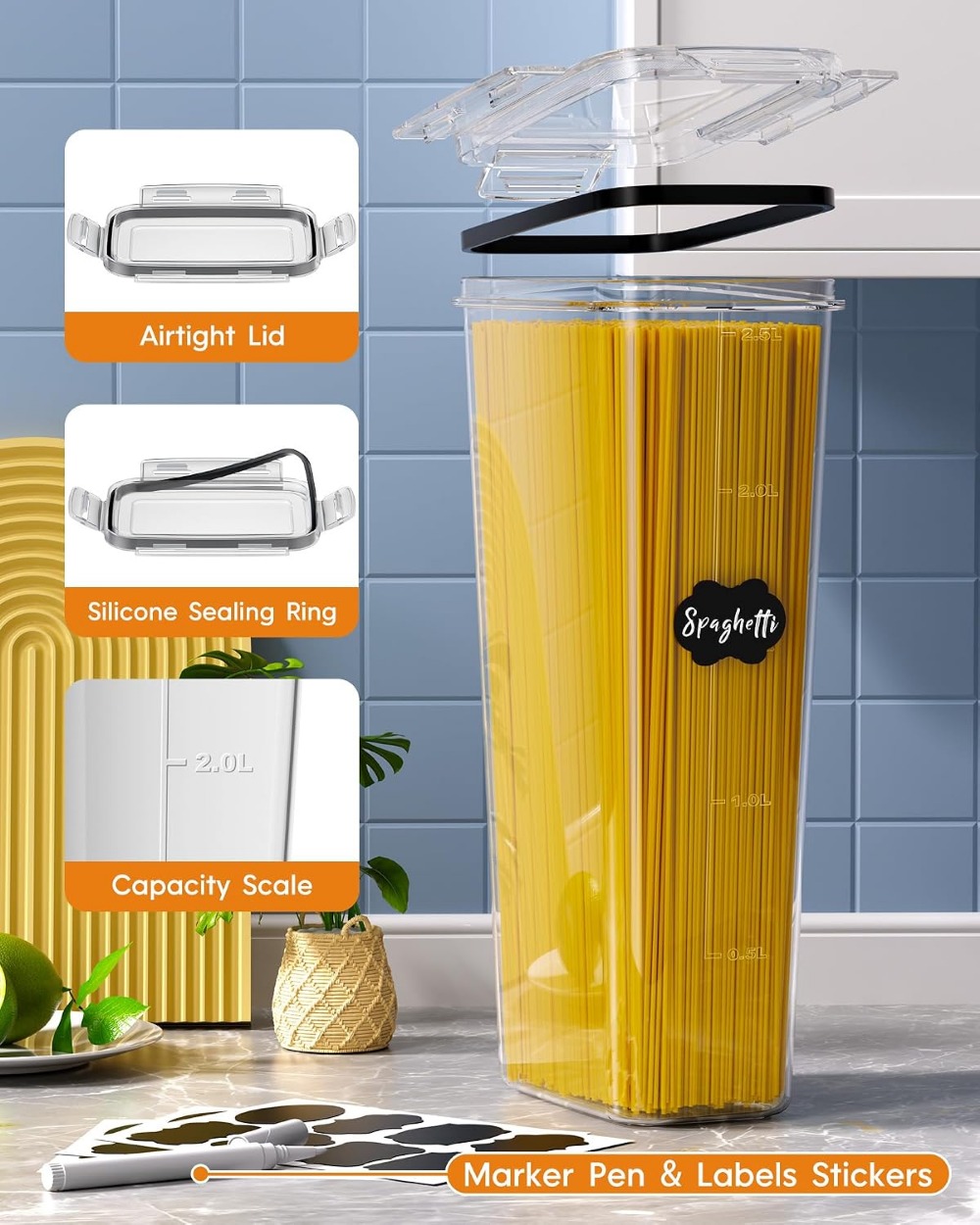 24 герметичных контейнера для  – обзор и цена Food Storage Kitchen